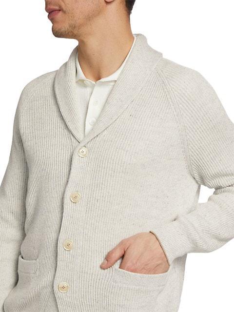 商品Brunello Cucinelli|Cotton-Blend Shawl Cardigan,价格¥13633,第7张图片详细描述