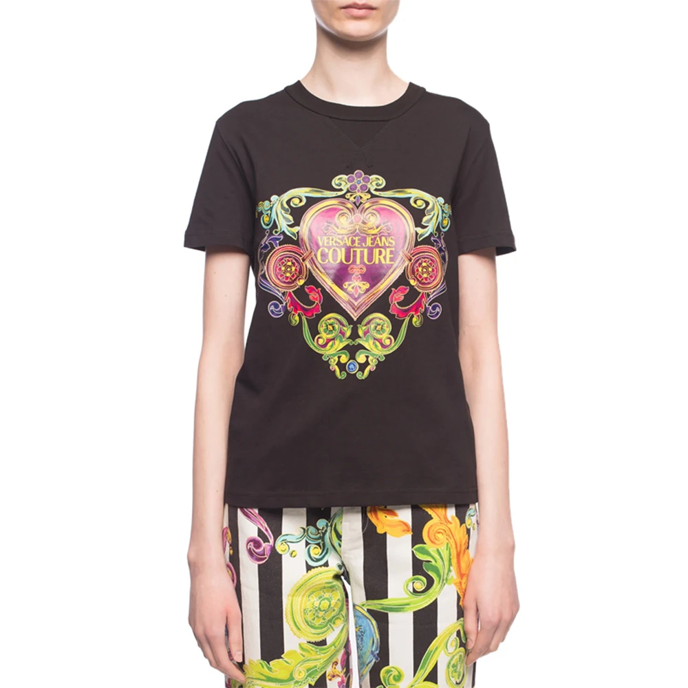 VERSACE JEANS COUTURE 黑色女士T恤 B2HVB7E0-30311-899 商品