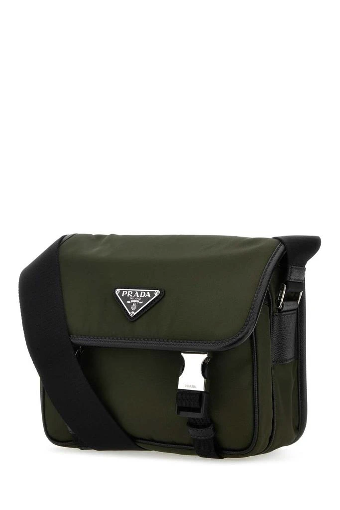 商品Prada|Prada Logo Plaque Foldover Shoulder Bag,价格¥12989,第3张图片详细描述