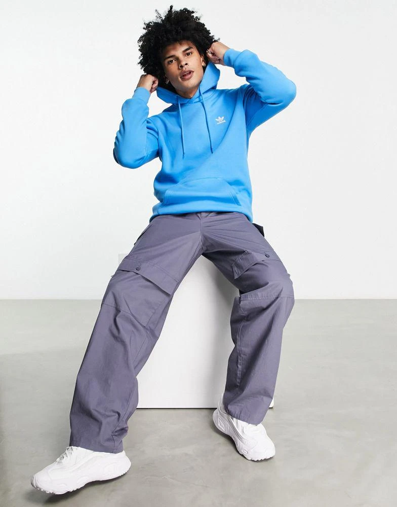 商品Adidas|adidas Originals adicolour trefoil hoodie in pulse blue,价格¥466,第4张图片详细描述