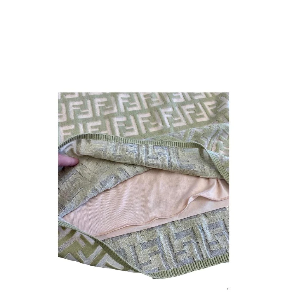 商品Fendi|Knit Midi Skirt In Pale Green,价格¥4095,第2张图片详细描述