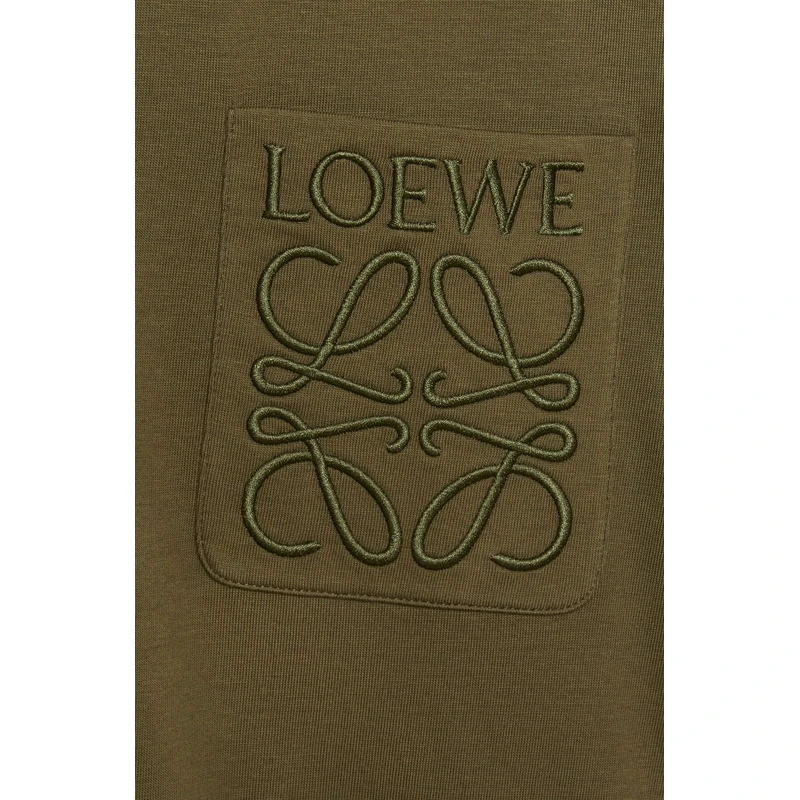 LOEWE/罗意威 男士卡其绿棉短袖T恤 商品