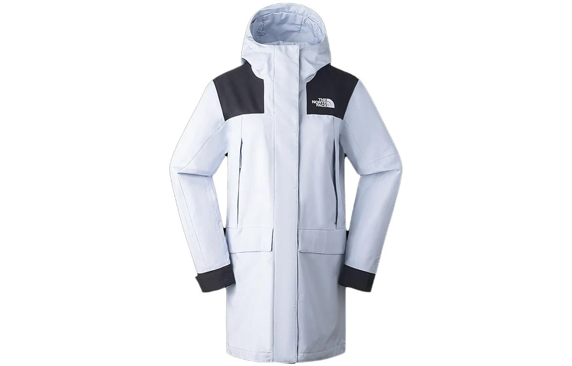 商品[国内直发] The North Face|北面  城市户外系列 字母软壳单层宽松长袖  徒步旅行 防水防风透气冲锋衣 女款 蓝色,价格¥1448,第1张图片