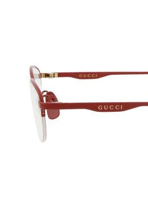 商品Gucci|53MM Oval Eyeglasses,价格¥2067,第4张图片详细描述