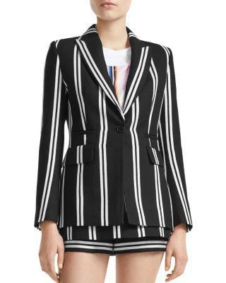 商品Maje|Vakila Striped Peak-Lapel Blazer,价格¥1946,第1张图片