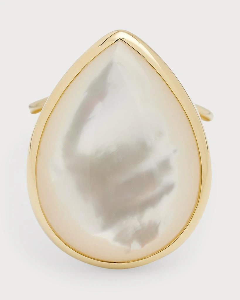 商品Ippolita|18k Polished Rock Candy Medium Teardrop Ring in Mother of Pearl, Size 7,价格¥30908,第1张图片