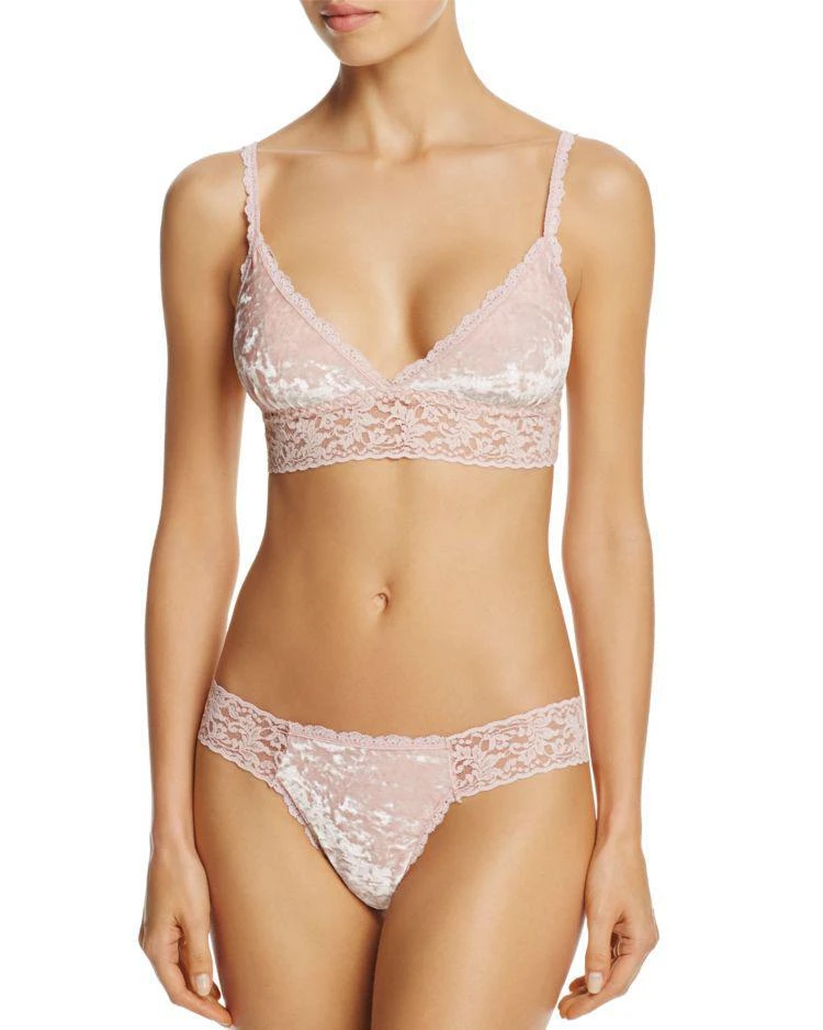商品Hanky Panky|Panne Velvet Bralette,价格¥342,第3张图片详细描述
