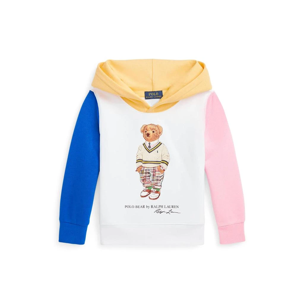 商品Ralph Lauren|Polo Bear Color-Blocked Fleece Hoodie (Toddler),价格¥270,第1张图片