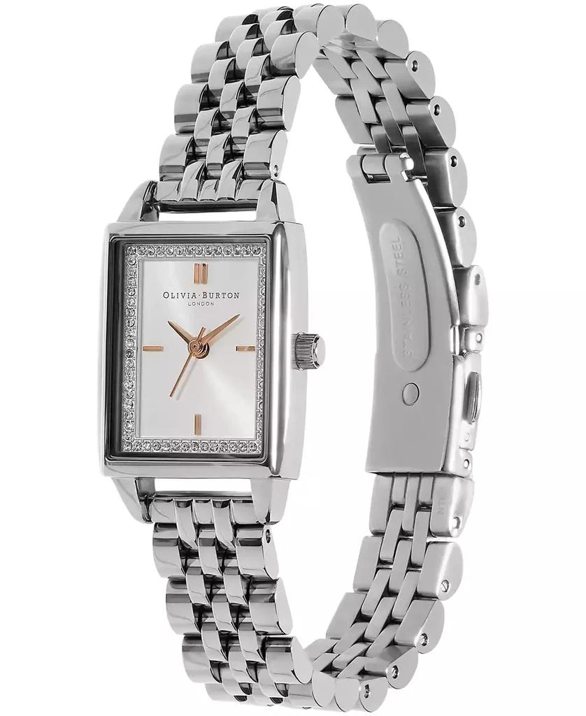 商品Olivia Burton|Women's Quartz Silver-Tone Stainless Steel Bracelet Watch 25.5mm x 20.5mm,价格¥1288,第2张图片详细描述