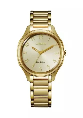 商品Citizen|Citizen Drive Womens Gold Tone Stainless Steel Bracelet Watch,价格¥1464,第1张图片