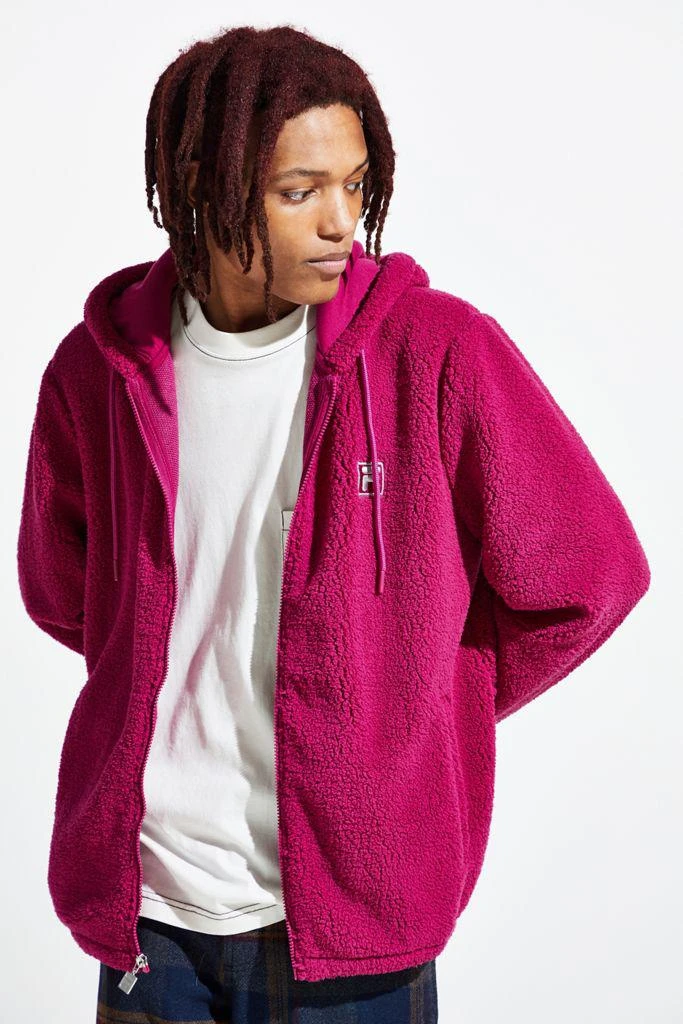 商品Fila|FILA UO Exclusive Full-Zip Cozy Sherpa 连帽衫,价格¥191,第1张图片