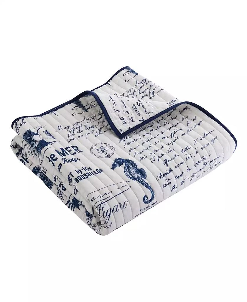 商品Levtex|Beach Life Reversible Quilted Throw, 50" x 60",价格¥311,第4张图片详细描述