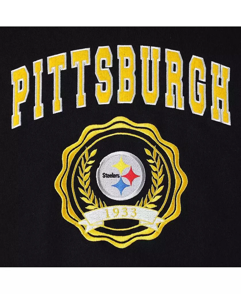商品Tommy Hilfiger|Women's Black Pittsburgh Steelers Becca Drop Shoulder Pullover Hoodie,价格¥667,第2张图片详细描述