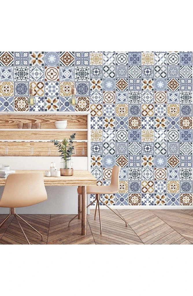 商品WALPLUS|Spanish Blue Tile Wall Decal,价格¥255,第1张图片