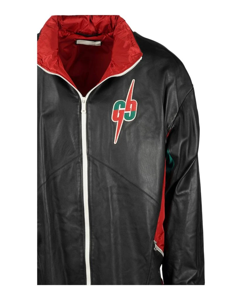 商品Gucci|Leather Bomber Jacket,价格¥9540,第3张图片详细描述