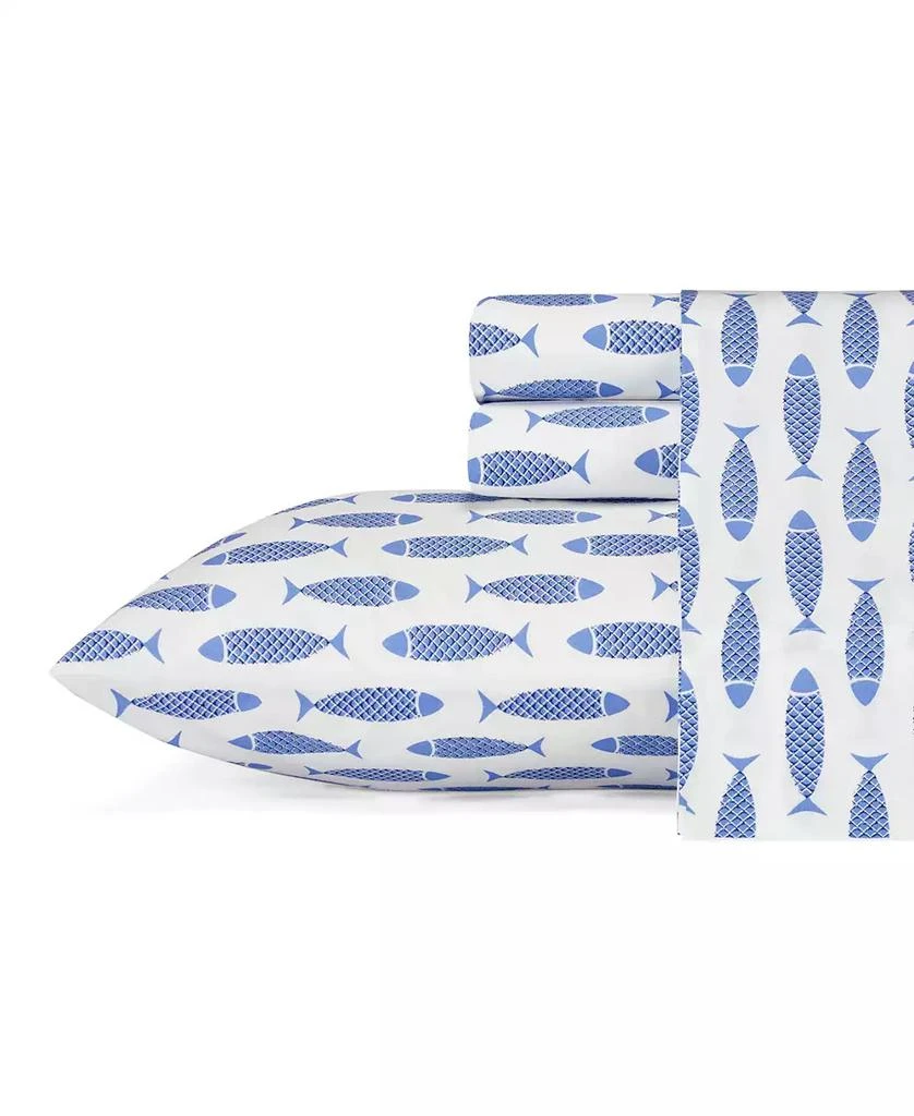 商品Nautica|CLOSEOUT! Cotton Percale 3-Piece Sheet Set,价格¥442,第1张图片