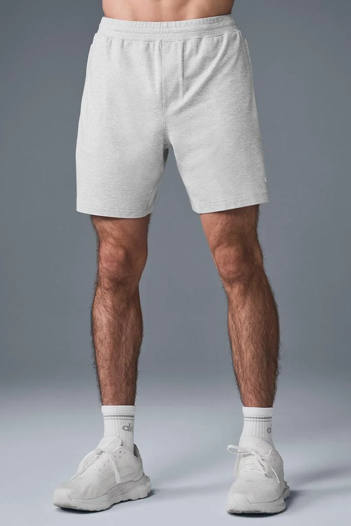 商品Alo|7" Conquer React Performance Short - Athletic Heather Grey,价格¥515,第1张图片