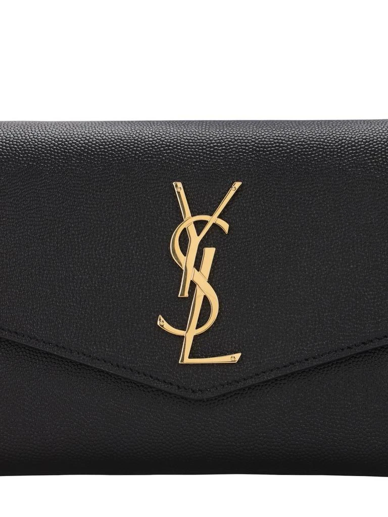 商品Yves Saint Laurent|Uptown Grained Leather Chain Wallet,价格¥11190,第4张图片详细描述