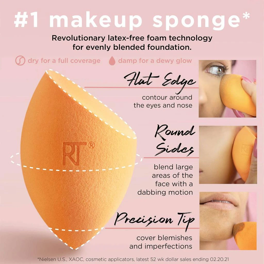 商品Real Techniques|Real Techniques 4 Miracle Complexion Sponges (Worth £28.00),价格¥169,第5张图片详细描述