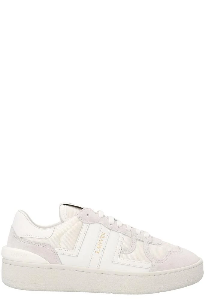 商品Lanvin|Lanvin Clay Panelled Lace-Up Sneakers,价格¥2515,第1张图片