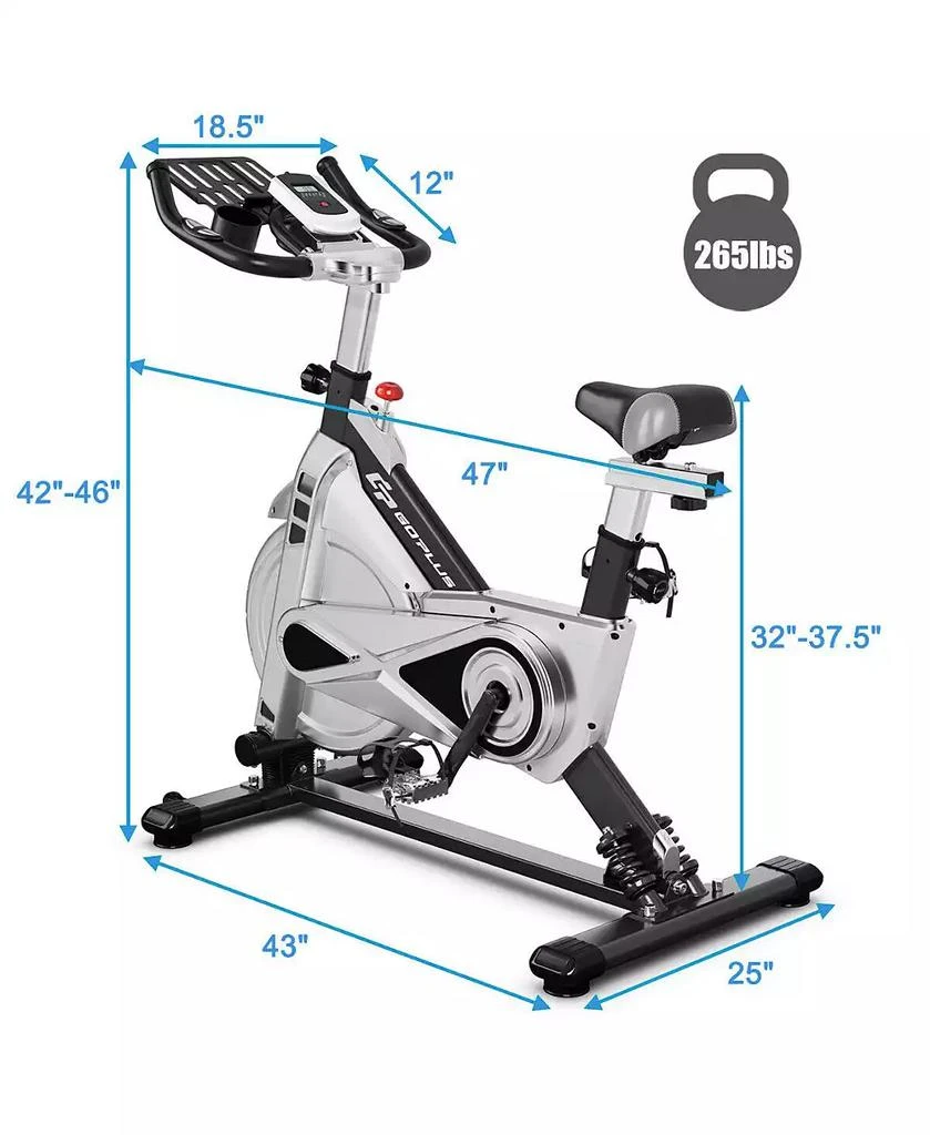 商品Costway|Indoor Stationary Exercise Cycle Bike Bicycle Workout,价格¥2344,第3张图片详细描述