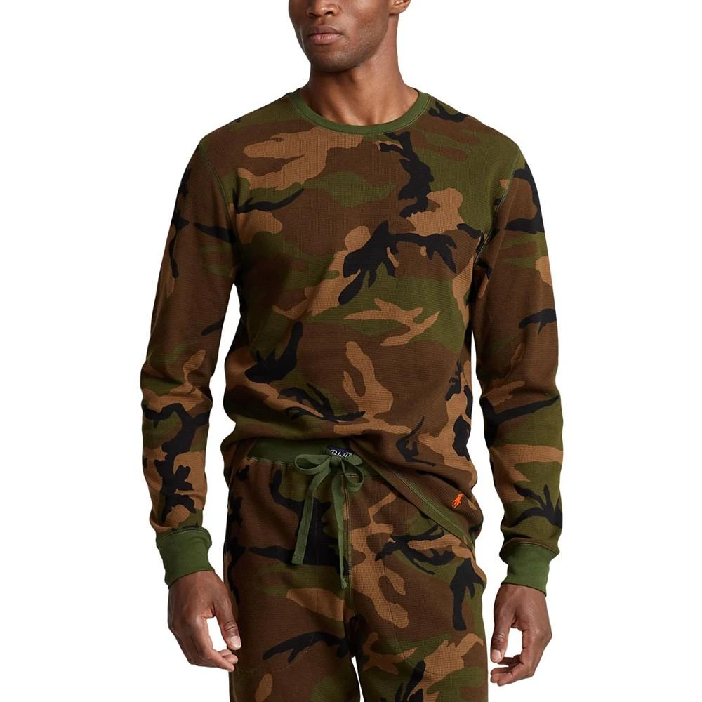 商品Ralph Lauren|Men's Waffle-Knit Thermal Sleep Shirt,价格¥452,第1张图片