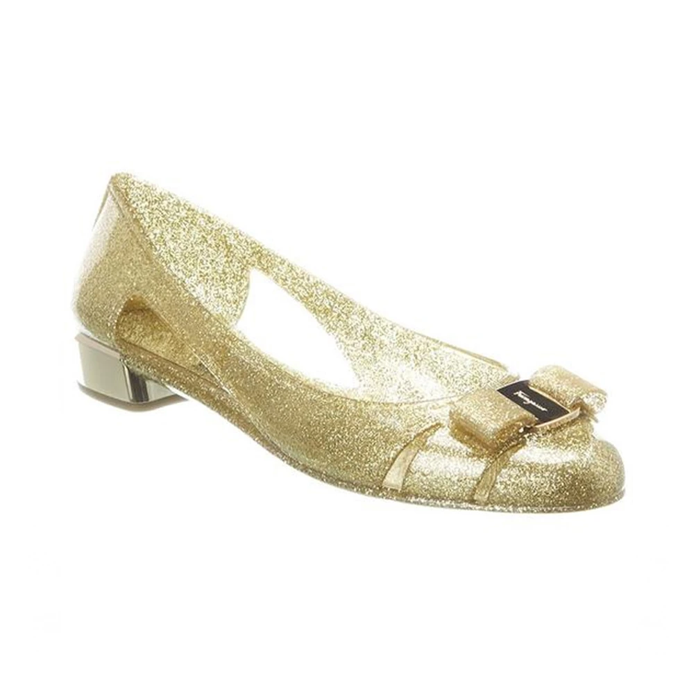 SALVATORE FERRAGAMO 金色女士便鞋 741567-035656 商品
