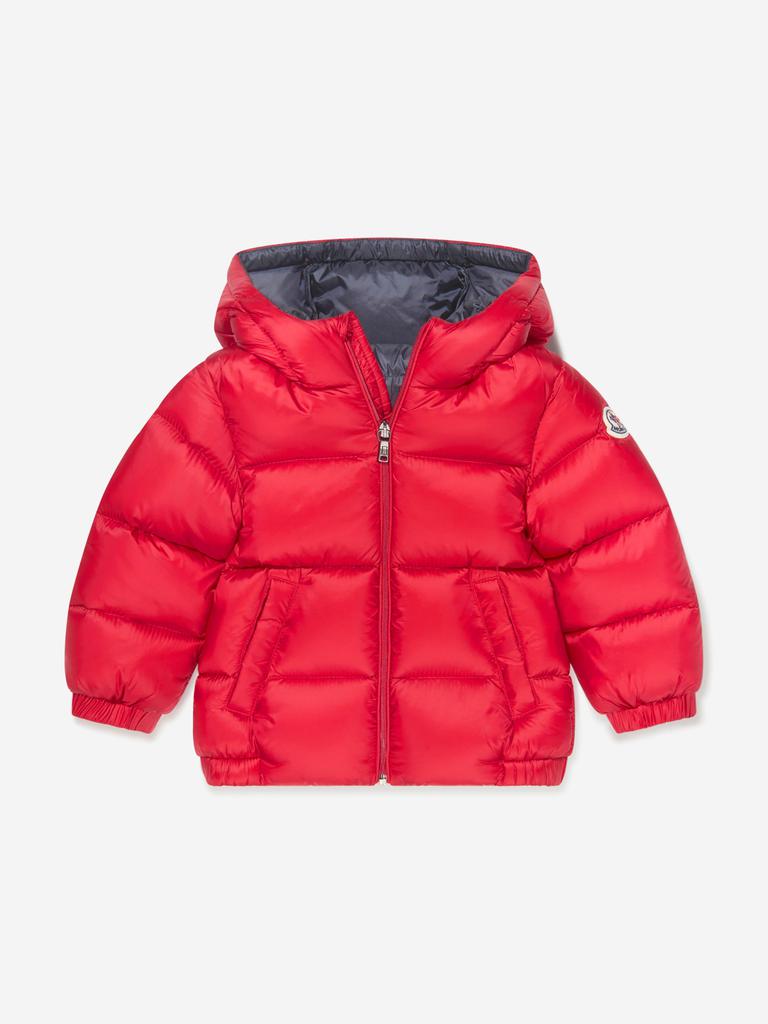 Moncler Red Baby Boys Down Padded New Macaire Jacket商品第4张图片规格展示