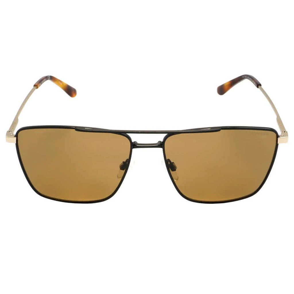 商品Calvin Klein|Calvin Klein Brown Square Unisex Sunglasses CK21116S 001 58,价格¥180,第2张图片详细描述