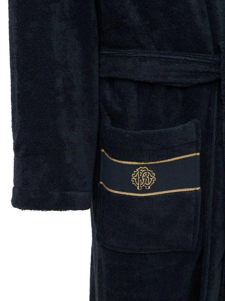 商品Roberto Cavalli|Gold New Cotton Bathrobe,价格¥1897,第4张图片详细描述