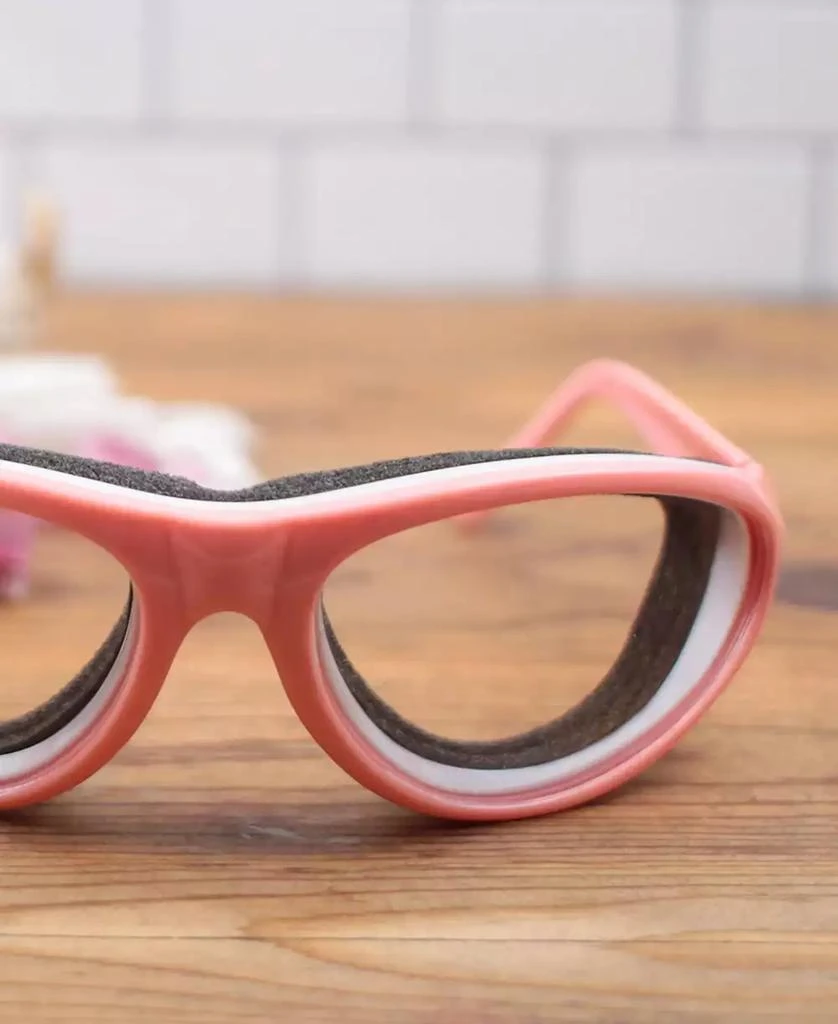 Plastic 5.5" x 6.5" x 1.5" Onion Goggles - Pink Frame 商品