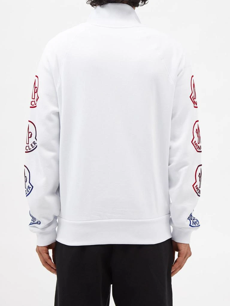 商品Moncler|Logo-print cotton-jersey track jacket,价格¥3714,第5张图片详细描述