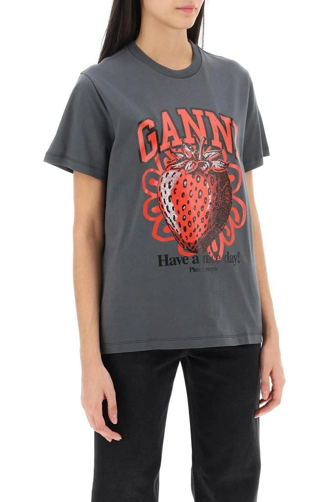 商品Ganni|T-shirt with graphic print,价格¥511,第3张图片详细描述