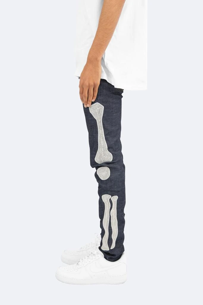 X199 Skeleton Skinny Denim - Raw Blue 商品