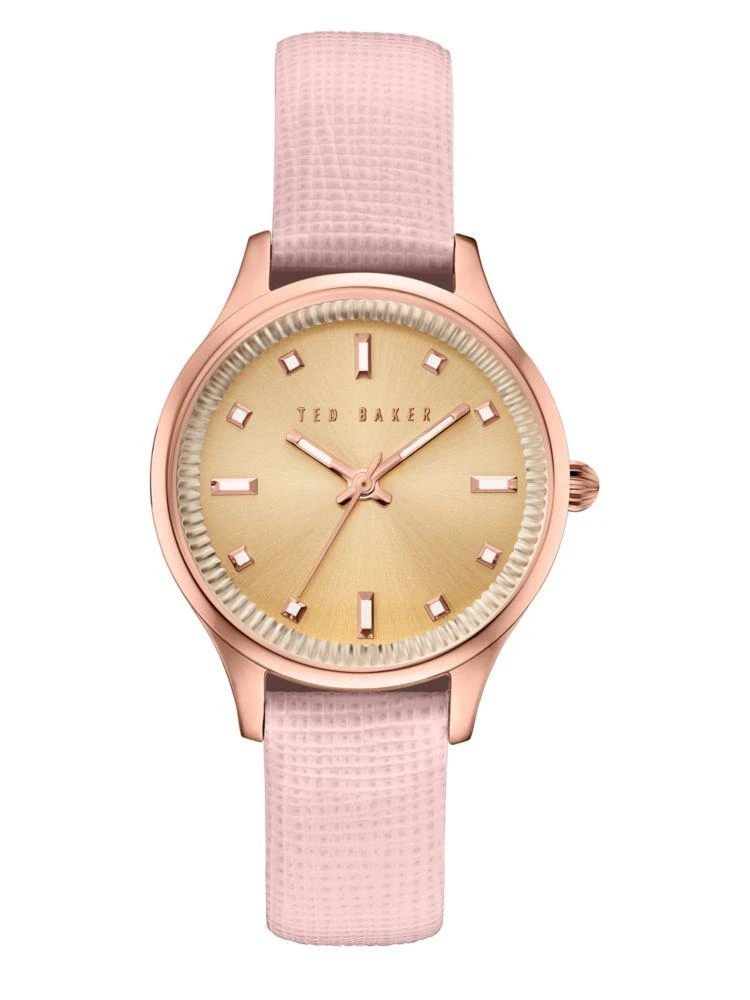 商品Ted Baker London|Zoe Textured Leather Band Watch,价格¥501,第1张图片