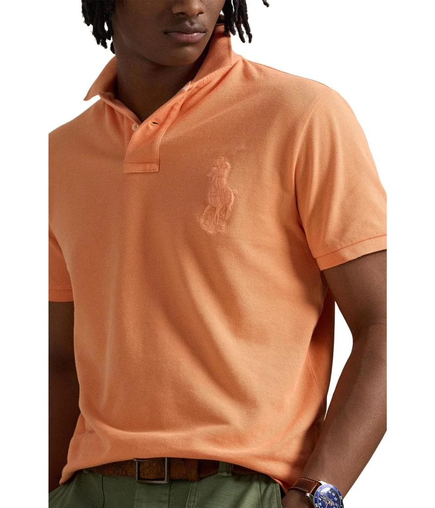 商品Ralph Lauren|Custom Slim Fit Big Pony Mesh Polo Shirt,价格¥889,第3张图片详细描述