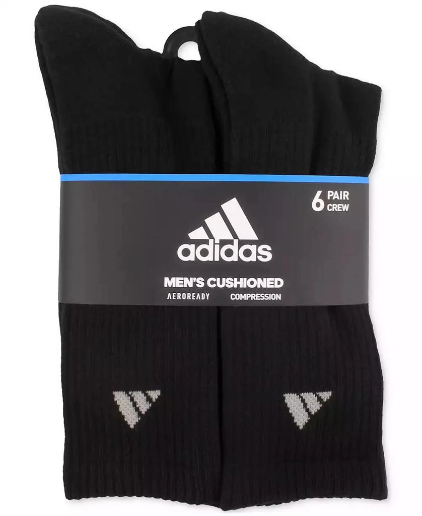 商品Adidas|Men's Cushioned Athletic 6-Pack Crew Socks,价格¥114,第3张图片详细描述