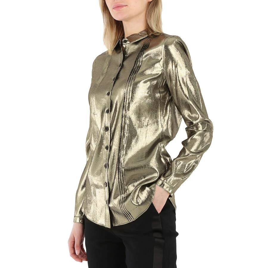 商品Burberry|Burberry Ladies Pintuck Detail Silk Shirt, Brand Size 2 (US Size 0),价格¥644,第3张图片详细描述