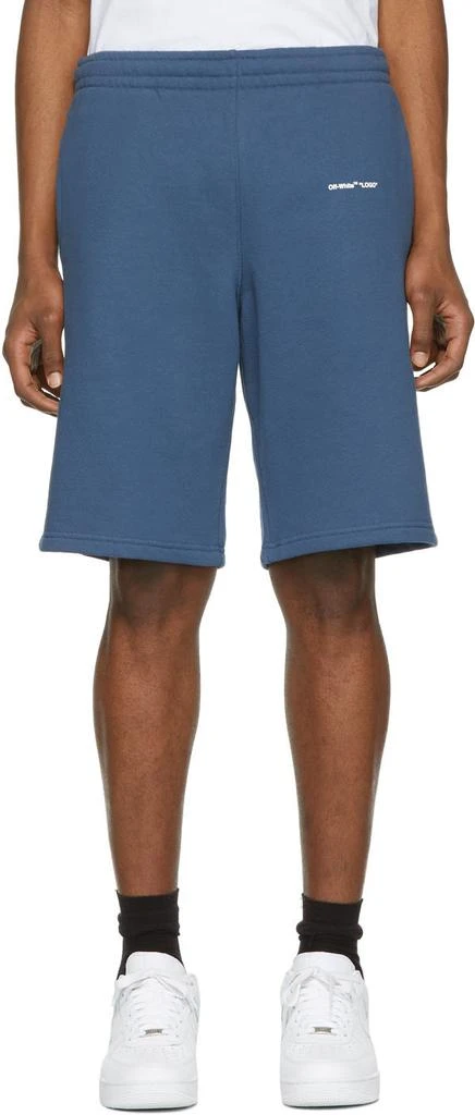 商品Off-White|Blue Logo Sweat Shorts,价格¥1341,第1张图片
