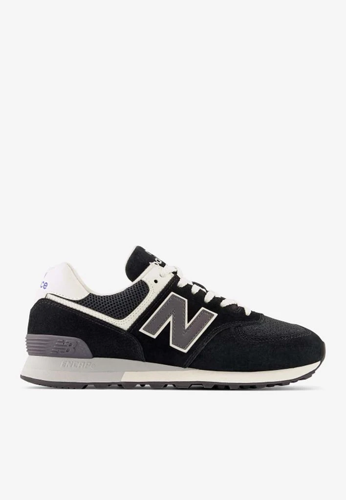 商品New Balance|574 Low-Top Sneakers in Black with White,价格¥1213,第1张图片