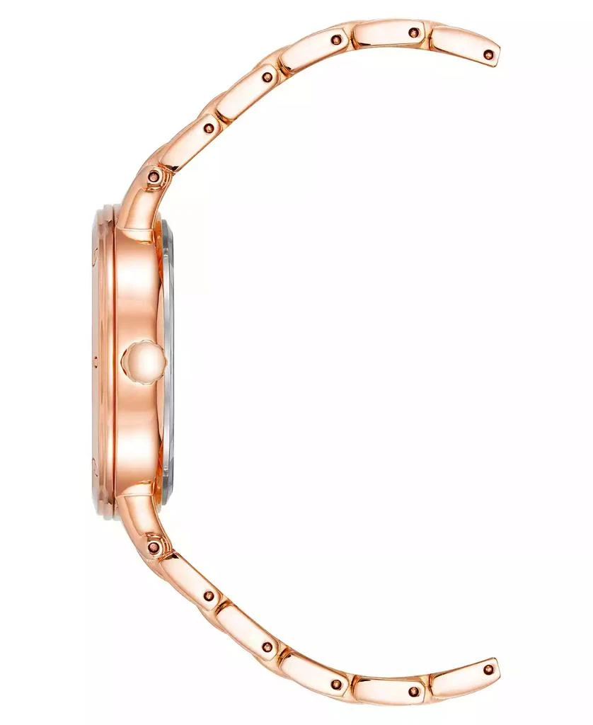 商品Anne Klein|Women's Three-Hand Quartz Round Rose Gold-Tone Alloy Bracelet Watch, 36mm,价格¥381,第2张图片详细描述