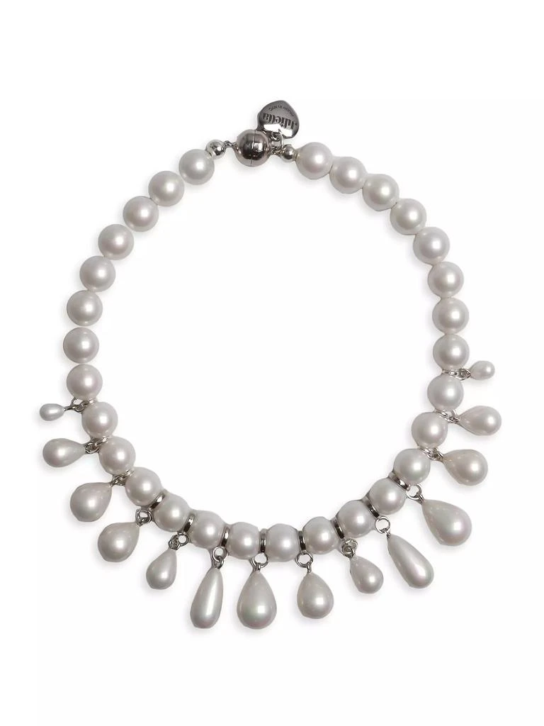 商品Julietta|Scarlet Silvertone & Imitation Pearls Necklace,价格¥2248,第1张图片