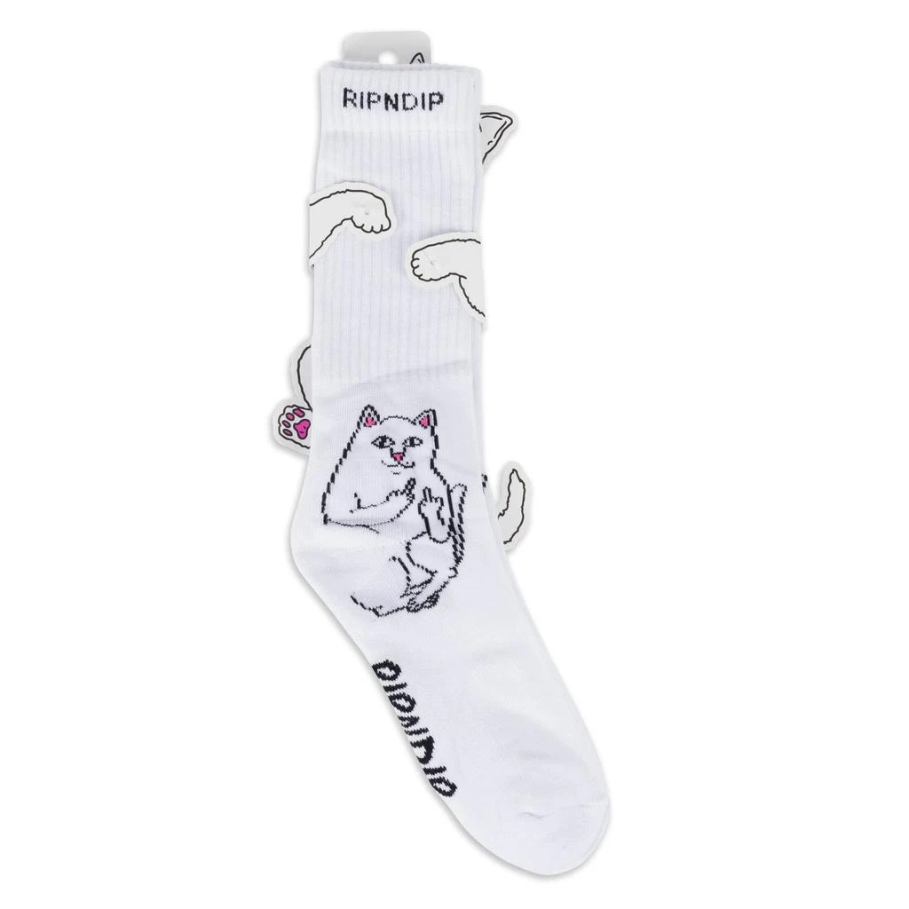 商品RIPNDIP|Lord Nermal Socks (White),价格¥114,第3张图片详细描述