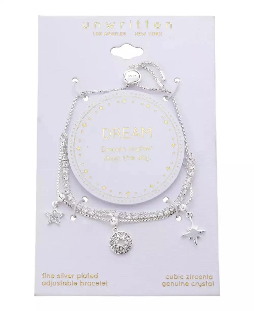 商品Unwritten|Cubic Zirconia and Crystal Celestial Bolo Bracelet,价格¥371,第2张图片详细描述