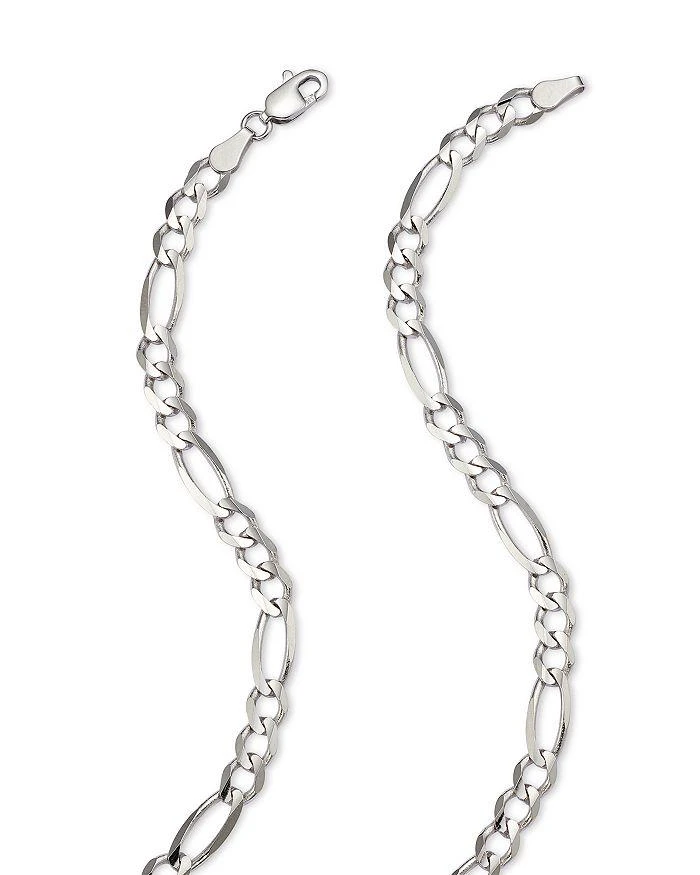 商品Bloomingdale's|Men's Figaro Link Chain Necklace in 14K White Gold, 24" - Exclusive,价格¥30062,第3张图片详细描述