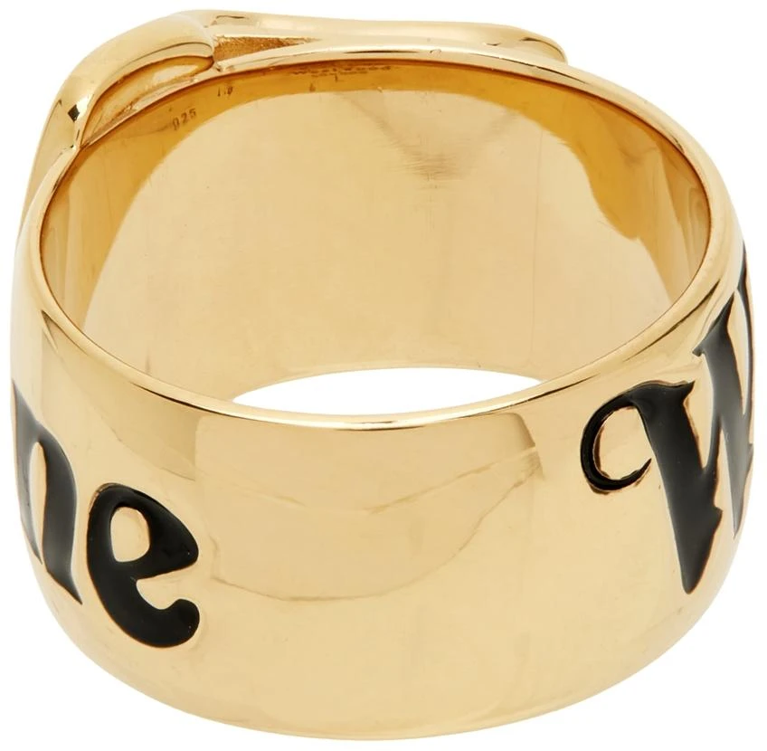 商品Vivienne Westwood|Gold Belt Ring,价格¥1274,第4张图片详细描述