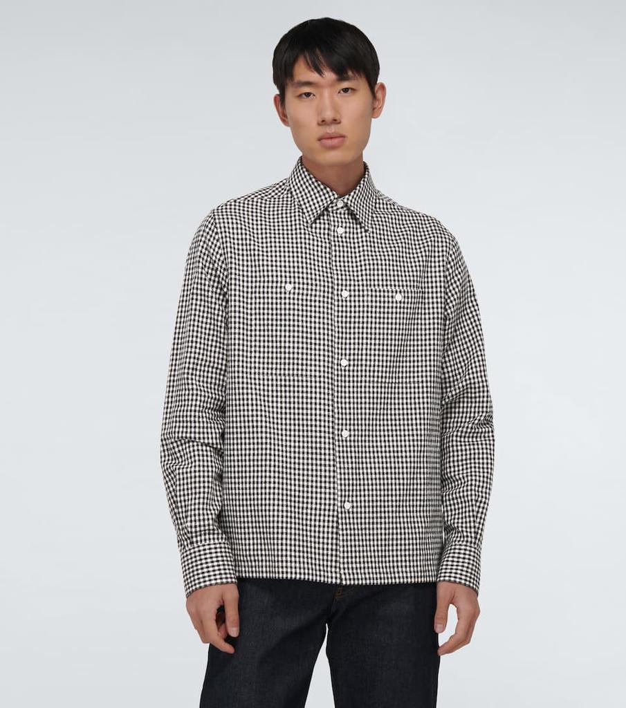 商品Loewe|军旅风口袋格纹衬衫,价格¥4293,第5张图片详细描述