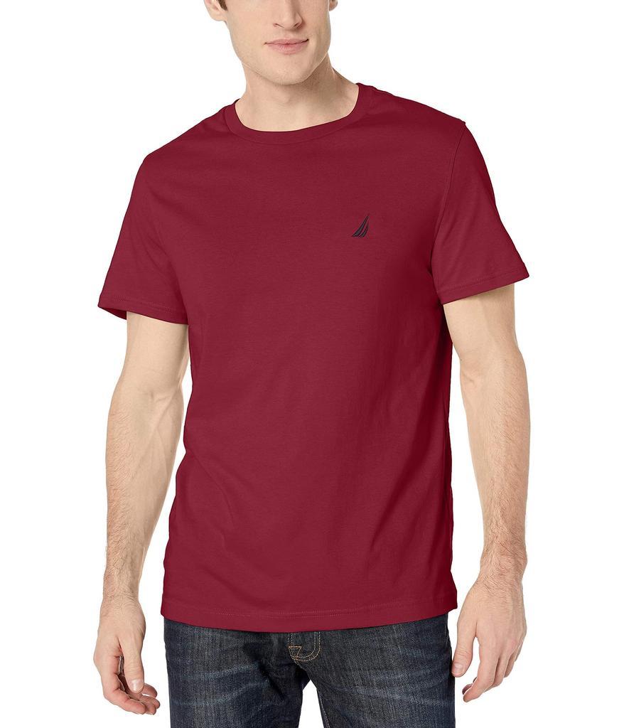商品Nautica|Men's Short Sleeve Solid Crew Neck T-Shirt,价格¥96,第1张图片