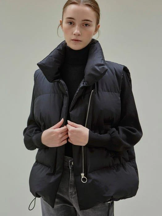 商品NICK&NICOLE|Puffer Padding Vest (Black),价格¥592,第1张图片