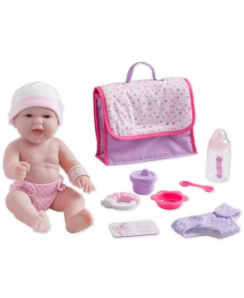 商品JC TOYS|La Newborn 13" Smiling Baby Doll 10 Pcs Diaper Bag Gift Set,价格¥225,第5张图片详细描述